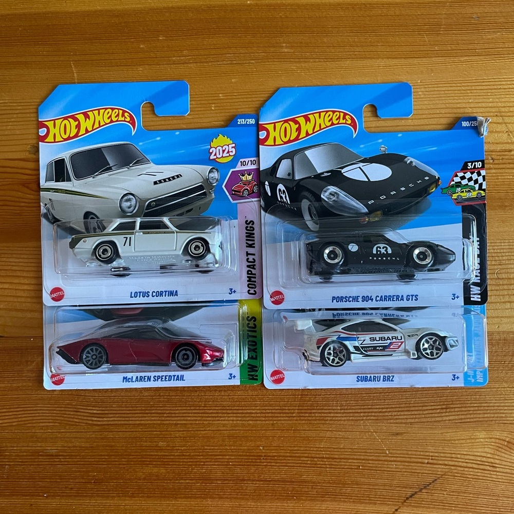 Assorted Hot Wheels 4 packs